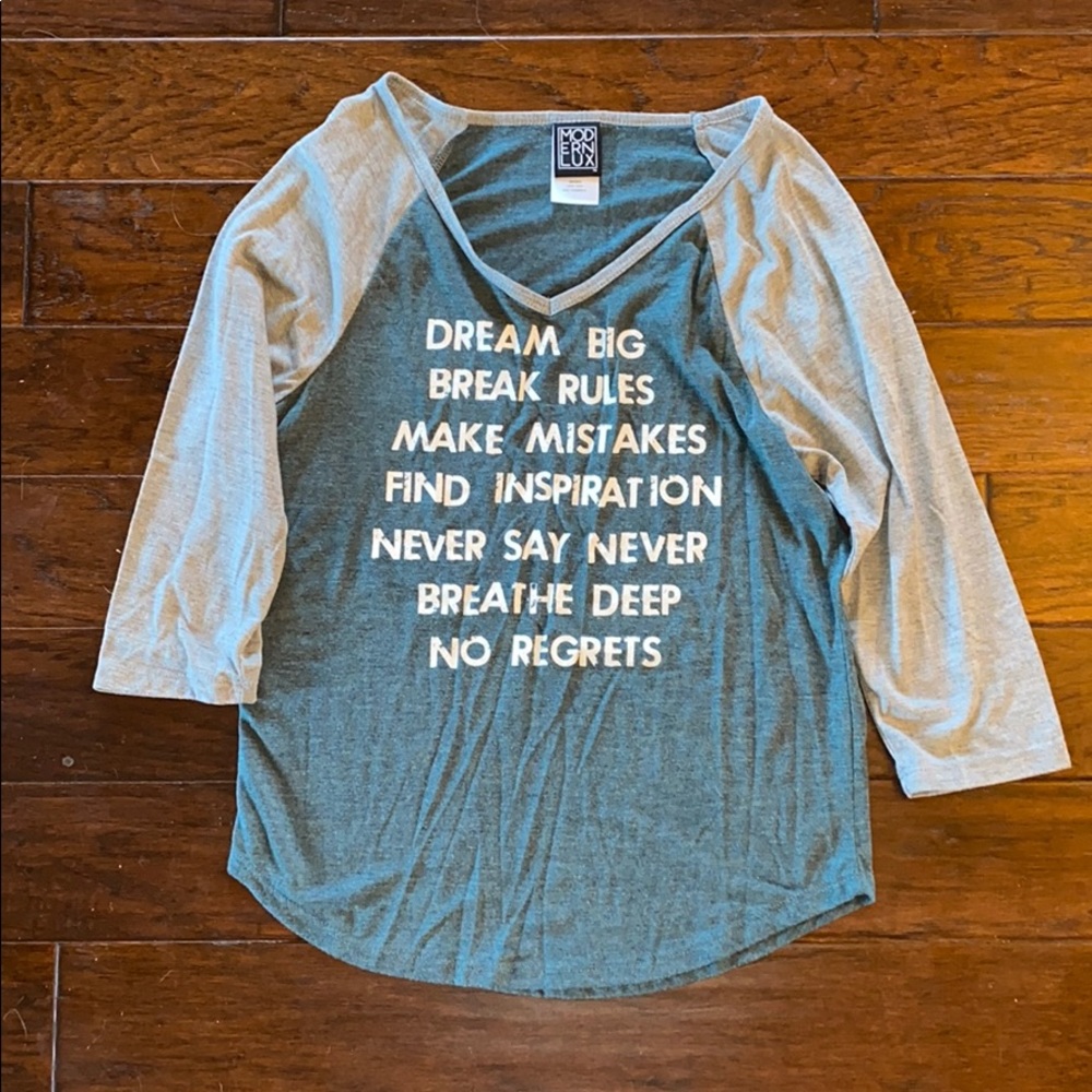 Modern Lux 3/4 sleeve tee